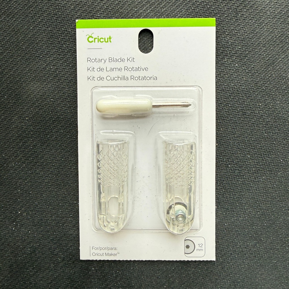 Cricut Rotary Blade Kit 12mm  Fabric & Felt Cutting Tool for Cricut Maker Sealed